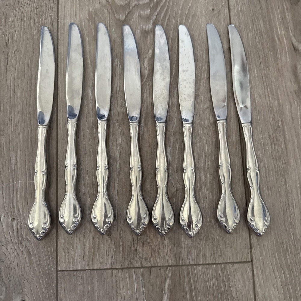 Oneida Community CANTATA Stainless Flatware 8 DINNER KNIVES